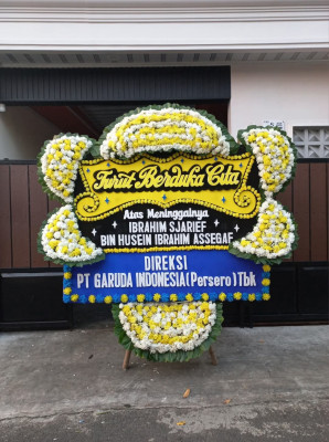 Papan Bunga Duka di Tanjung Palas Utara
